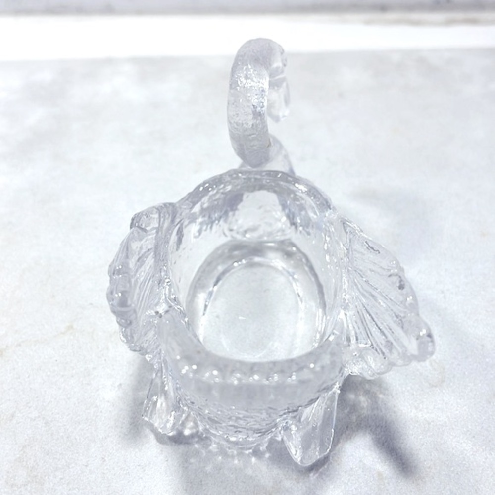 Miniature Glass Swan Vintage Crystal Signed Cambridge Glass Co Perfect Condition - Picture 4 of 8
